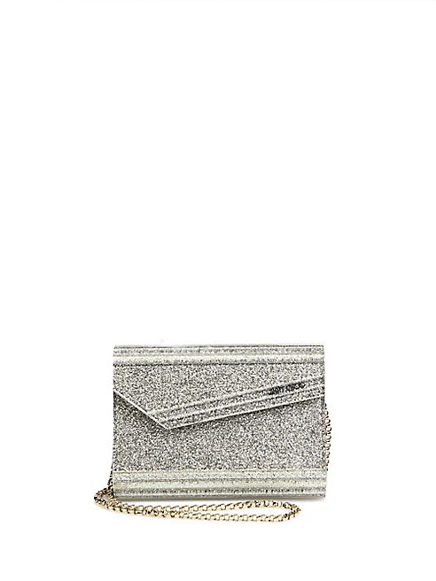 Jimmy Choo - Candy Glitter Acrylic Convertible Clutch