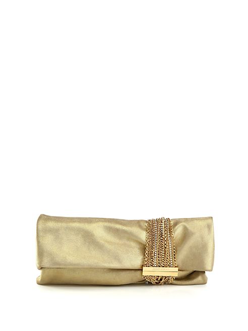 Jimmy Choo - Chandra Metallic Leather Clutch