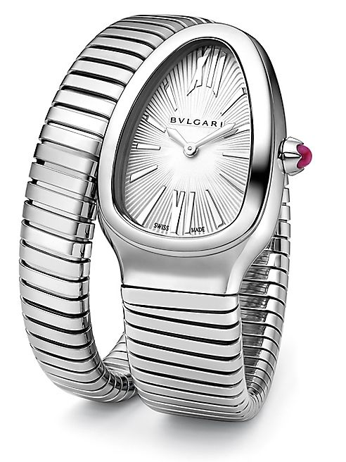 BVLGARI - Serpenti Stainless Steel Tubogas Bracelet Watch