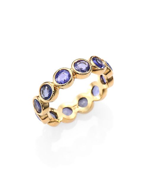 Temple St. Clair - Classic Color Sapphire & 18K Yellow Gold Eternity Band Ring