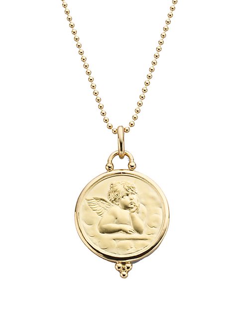 Temple St. Clair - Angel 18K Yellow Gold Large Pendant