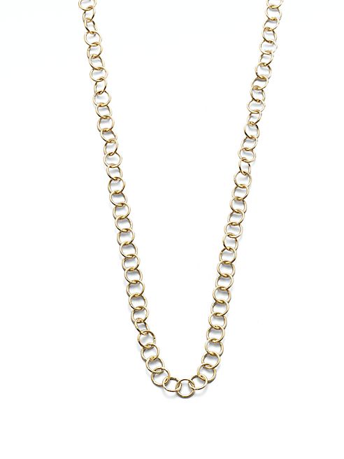 Temple St. Clair - 18K Yellow Gold Round Link Necklace Chain/32