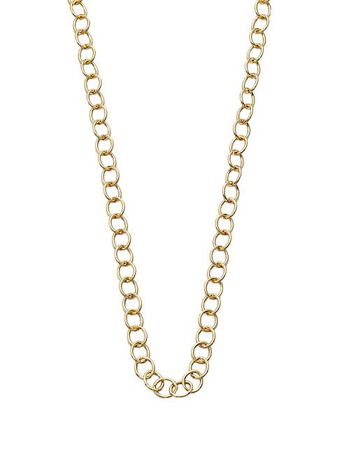 Temple St. Clair - 18K Yellow Gold Classic Oval Link Necklace Chain/32