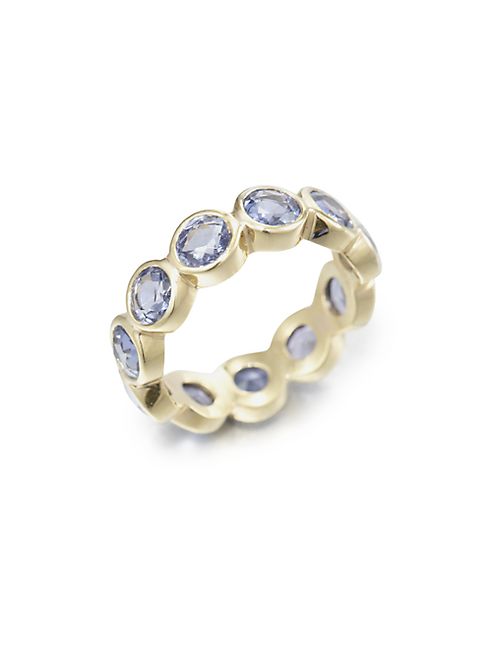 Temple St. Clair - Classic Color Sapphire & 18K Yellow Gold Eternity Band Ring