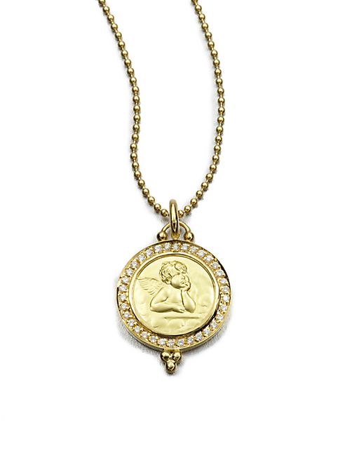 Temple St. Clair - Angel Diamond & 18K Yellow Gold Pendant