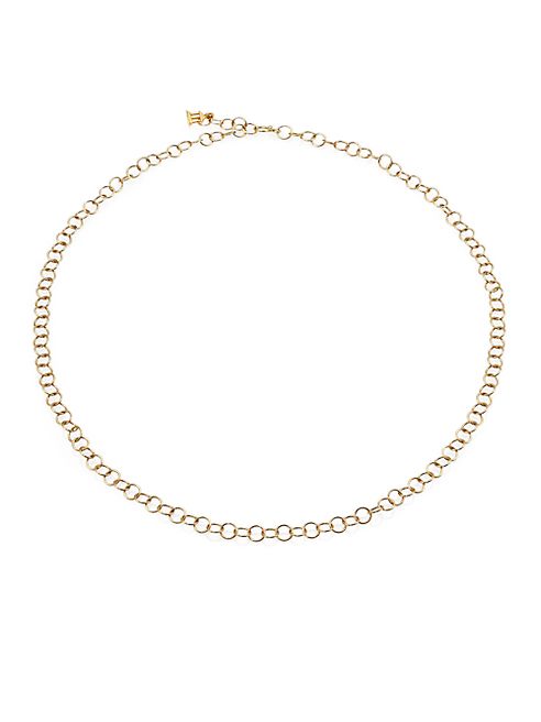 Temple St. Clair - 18K Yellow Gold Round Link Necklace Chain/24